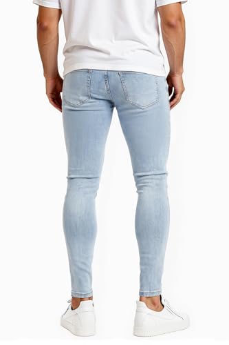 Image of GINGTTO Skinny Jeans Men Slim Fit Stretch Tapered Leg