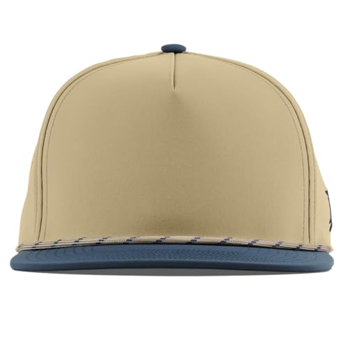 Image of Branded Bills Bare Flat 5 Panel Rope Hat for Men, Adjustable Snapback Golf Baseball Cap Flat Brim