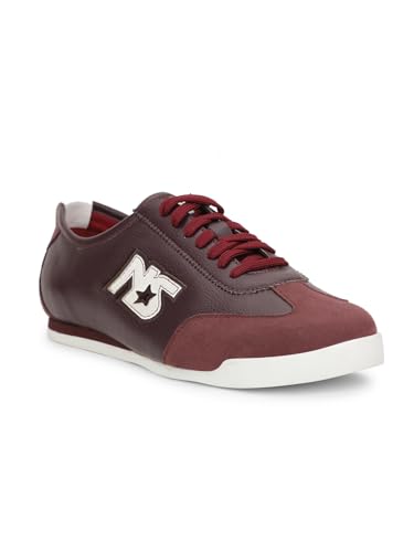 Image of North Star 8515: Kawasaki 2.0 E Maroon Sneakers Sports Lace-Up Casual Shoes for Men