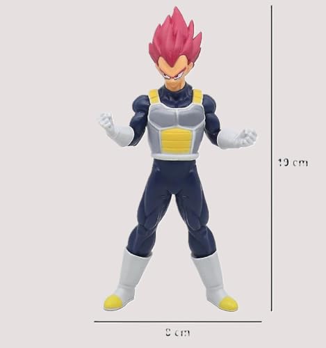 Image of Awestuffs Vegeta DBZ Large Action Figure Limited Edition Figure Manga Toy Collectible (Vegeta Red)