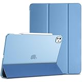 ProCase iPad Pro 13インチ ケース M5/M4 2025/2024 軽量 耐衝撃 三つ折り スタンド スマートカバー Pencil Pro & USB-C対応 -ニューブルー