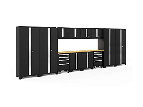 NewAge Products Bold Series Black 14 Piece Set, Garage Cabinets, 63267