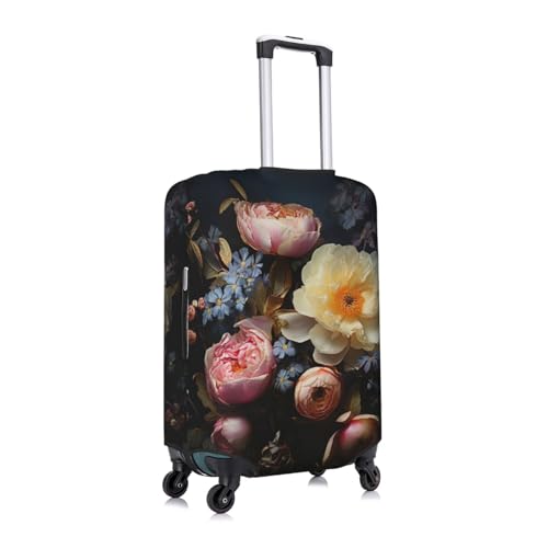 Beautiful Flowers 4 Tsa Approved Luggage Cover For 18-32 Inch Suitcases Scratch-Resistant Stretch Luggage Cover3