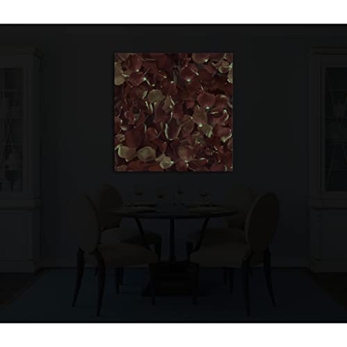 Toile canvas fleurs DCF006-1 lumineuse dans le noir 80x80 cm - 4