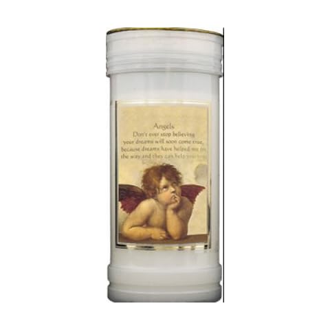 Catholic Gift Shop Angel Prayer Candle Cover