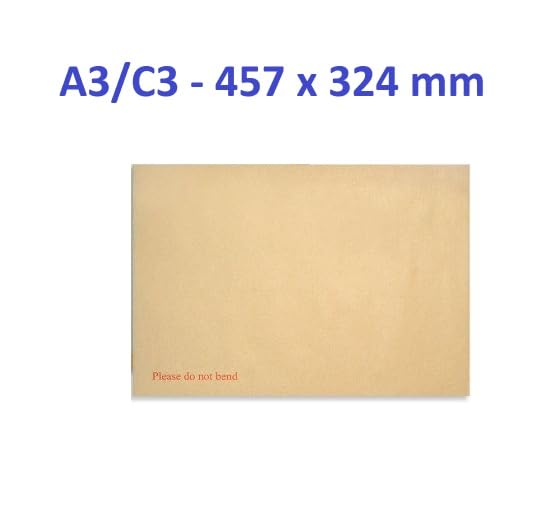 Enveloppes cartonnées à dos rigide A3 457 x 324 mm papier kraft Ne pas plier