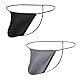 BIATWOWR Herren-Tanga große Tasche Seiden-Tanga Herren Atmungsaktive Nahtlose Sexy Unterwäsche 2 Multi XL