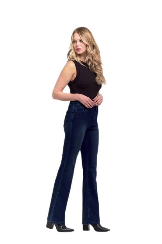 1822 Denim Holly Better Butter High-Rise Slim Boot Jeans for Women in Black - Ultra-Comfy Stretch with Sculpting Fit
