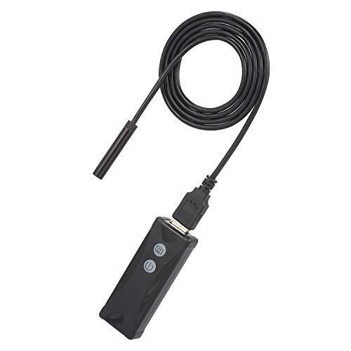 DECDEAL Câmera de endoscópio sem fio WiFi Inspeção por endoscópio 7mm 2.0MP HD Câmera de cobra de in