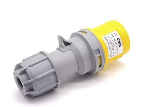 Conector hembra IEC60309 de 16A monofásico con estanqueidad IP67 para entornos industriales 2