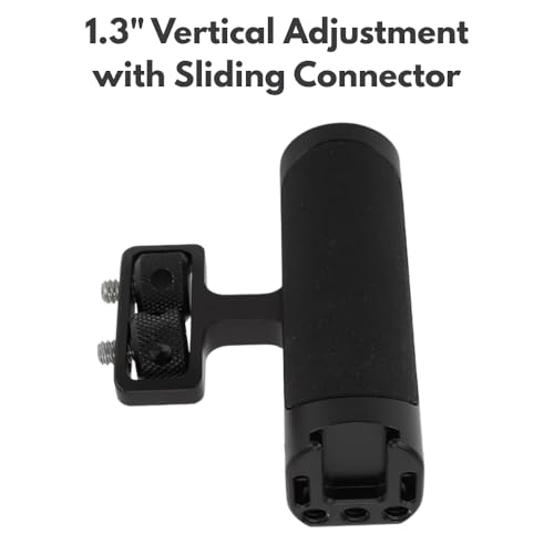 Image of Yantralay Silicon Camera Side Handle Grip for DSLR Cage | Adjustable Left Right Handgrip with Cold Shoe & 1 /4 Screw Mount | DSLR Accessories