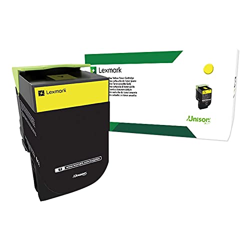 Toner Lexmark 80C0XYG Jaune à Rendement Élevé de 4000 Pages