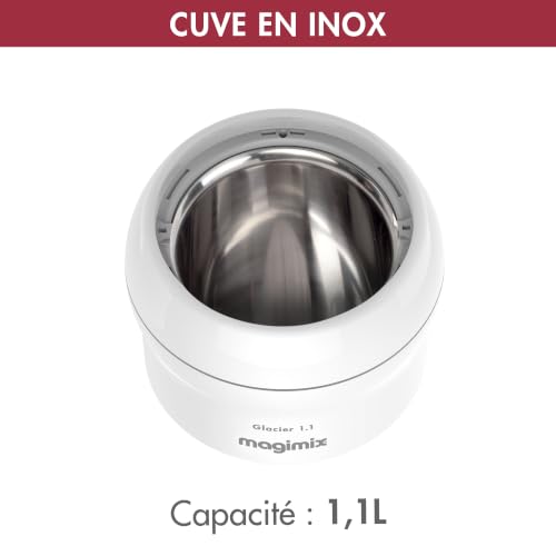 Magimix Le Glacier 1,5 L : sorbetière double pale, cuve inox — miniature 5