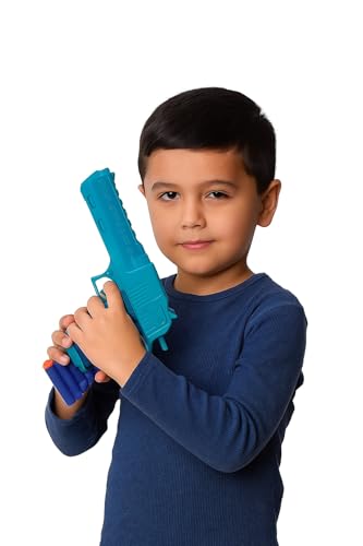 Image of Blaze Storm Hot Fire Soft Bullet Gun Toy with 10 Safe Soft Foam Bullets, Fun Target Shooting Battle Fight Game for Kids Boys (Storm- Hot Fire)