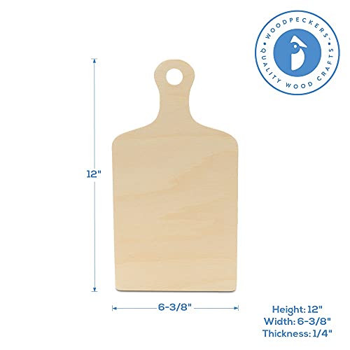 Tablas de cortar de madera, paquete de 5 piezas, 12 pulgadas con mango, marca Woodpeckers miniatura 5