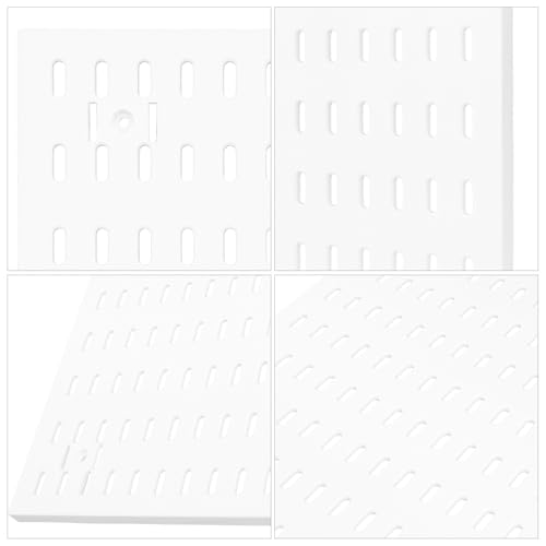 Panneau perforé mural blanc support rangement maison - 7