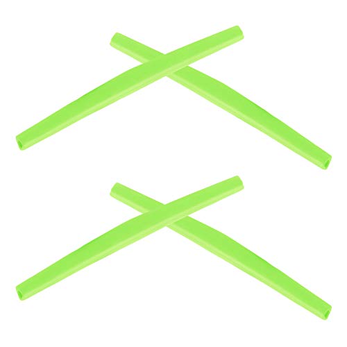 Image of 2 Pair Green Replacement Earsocks for Oakley Wiretap Sunglasses