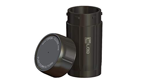 Canniloq - 120cc Jet Black - Premium Reinforced Polymer Odor Smell Proof Child