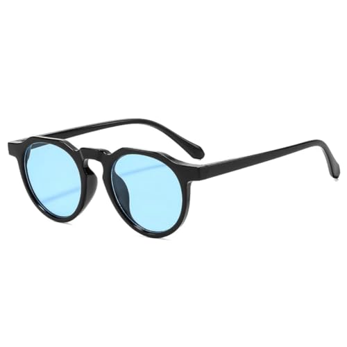 Lunettes de soleil retro ovales punk hommes femmes tendance couleurs acidulées