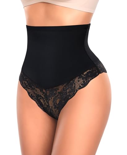 Image of Werena Thong Shapewear for Women Mid High Waisted Shaper Panties Girdle
