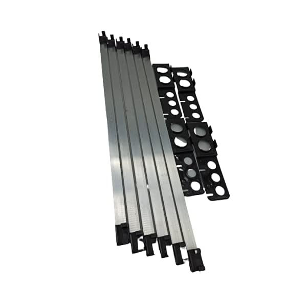 wpc Zaunelement I sichtschutzzaun I Lamellenzaun 180 x 180 I komplettset (1 Feld +1 Pfosten(1,87m), Braun) – Bild 5