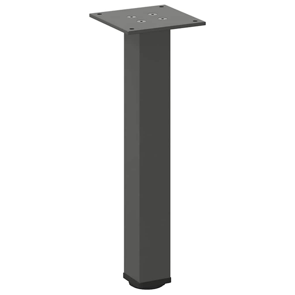 Set di 4 gambe per tavolino da caffè, altezza 42-44 cm, in acciaio verniciato a polvere, regolabili per tavolino da caffè, divano, panca, design moderno, per soggiorno, cucina, ufficio