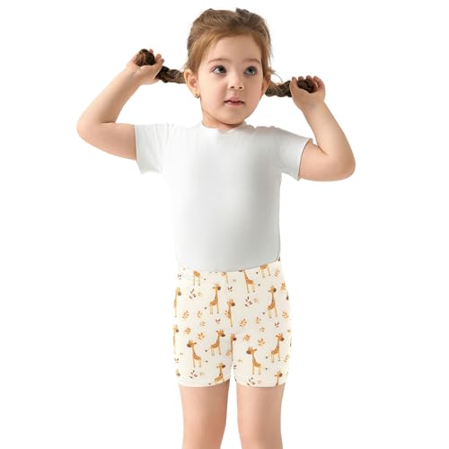 Little Giraffe Cute Prints Girls Shorts Elastic Waist Sports Shorts Girls Leggings Pants for 4-10 Years3