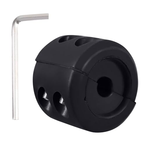 Tope de gancho para cable de cabrestante ATV UTV en goma negra protectora