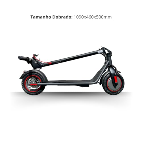 Patinete Elétrico Scooter Pro 2024, Velocidade até 30km/h, 7.500mAh, 28km Autonomia Média, Com Aplic