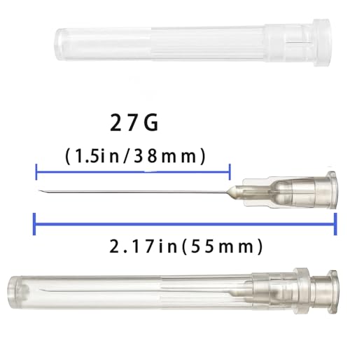 Image of 100Pack 27Ga 1.5 inch Needle Luer Lock for Refilling Ink