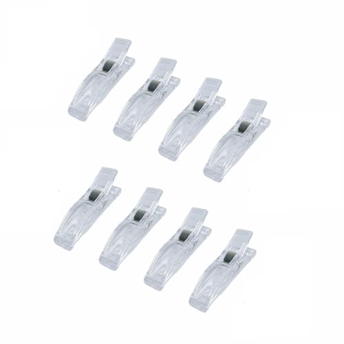 JStnana 8 Clips for Pleated Paper Blinds Shades, Clear Plastic Blinds Clips for Window Temporary Window Blinds Shades Clips That Hold Curtains