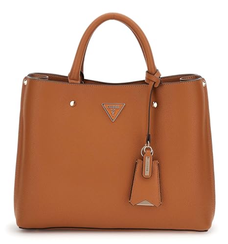 Sac à épaule GUESS Meridian II Girlfriend Satchel Cognac pour femme moderne