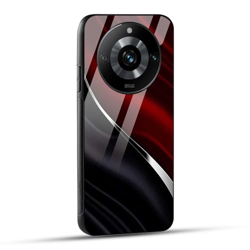 Image of NDCOM for Realme 11 Pro, Narzo 60 Pro 5G, Realme 11 Pro Plus Back Cover | Abstract Pattern Printed Glass Case