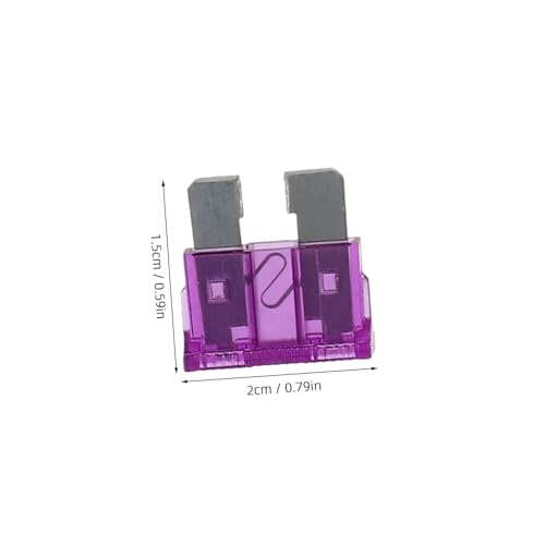 Kit de fusibles automotrices Luxshiny, 50 piezas, diseño compacto, compatibilidad versátil para dispositivos de automóvil miniatura 2
