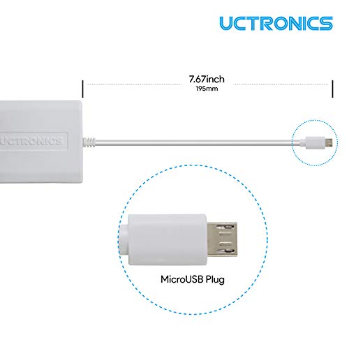 Adaptador Ethernet y de alimentación PoE para Raspberry Pi Zero, Fire TV Stick, Chromecast y Google Mini, compatible con IEEE 802.3af miniatura 3