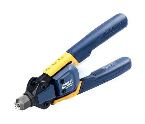 Rapid RP100 Riveteuse manuelle robuste avec buse multiple et technologie de réduction de puissance, Riveteuse ergonomique pour rivets aluminium, acier inoxydable et cuivre de Ø3,2 à Ø4,8mm - (5001721)