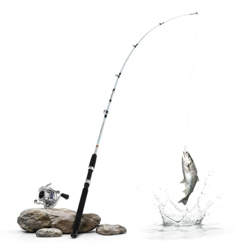 Image of HELLARO Kingfisher Super Solid Glass Fiber Unbreakable Spinning Fishing Rod (5FT)