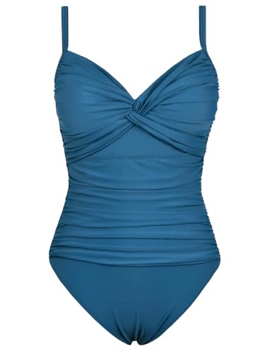 Image of Hilor Womens Underwire One Piece Swimsuit Tummy Control Bathing Suit