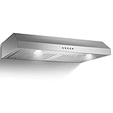 Zomagas Under Cabinet Range Hood 30 inch, Stainless Steel Kitchen...
