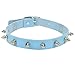 Herren Halskette Anhänger Schmuck Gothic Metal Spike Choker Goth Pu Leder Halsketten Punk Choker Halskette Für Frauen Kragen Halskette Männer Schmuck Geschenk-Sky_Blue