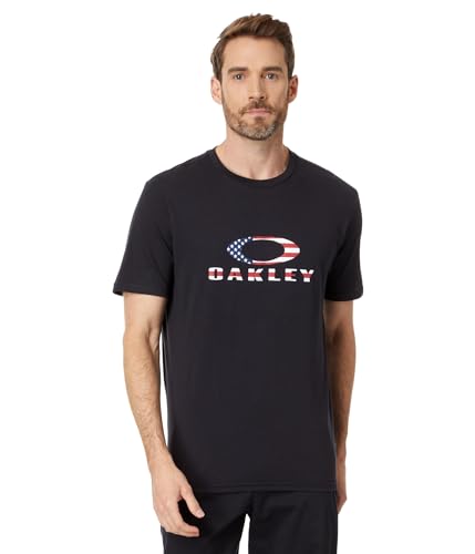 Scollo rotondo Oakley O Bark 2.0 da Uomo, Nero/Bandiera Americana, XX-Large