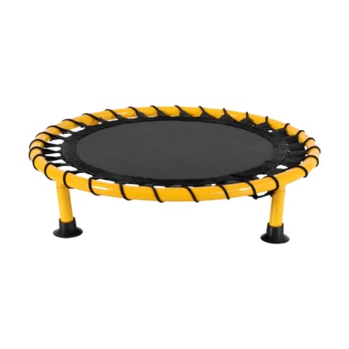 Qianly Trampolín para Entrenamiento de Baloncesto, Redondo, para niños, Mejora la coordinación y Agilidad, Amarillo