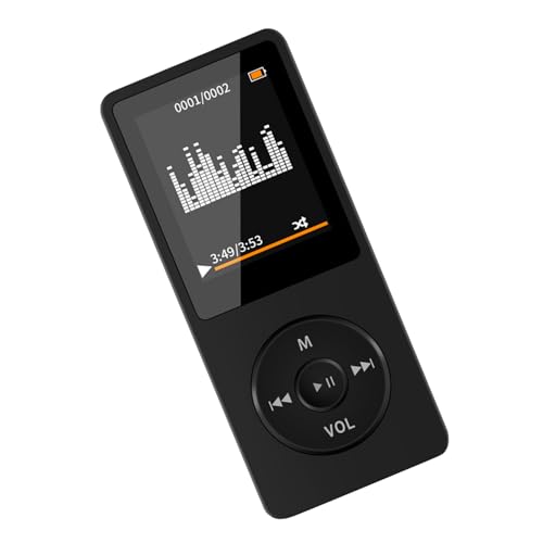 Reproductor de MP4 multifunción Bluetooth con sonido estéreo superior, compatible con formatos MP3, diseño compacto y elegante para correr, caminar, estudiar, reuniones, amantes, familiares y amigos