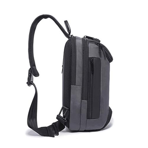 Backpack for Men Anti-Theft Multifunctional Large Capacity Waterproof Messenger Bag for Men Lightweight Shoulder Bag with Charging Port(Black)4