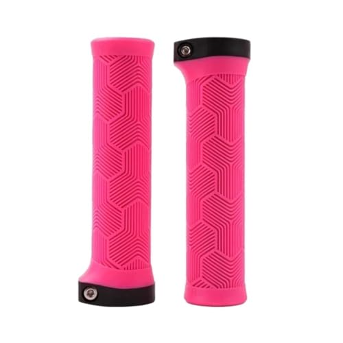 Poignée guidon 22mm en caoutchouc noir et orange pour moto et VTT