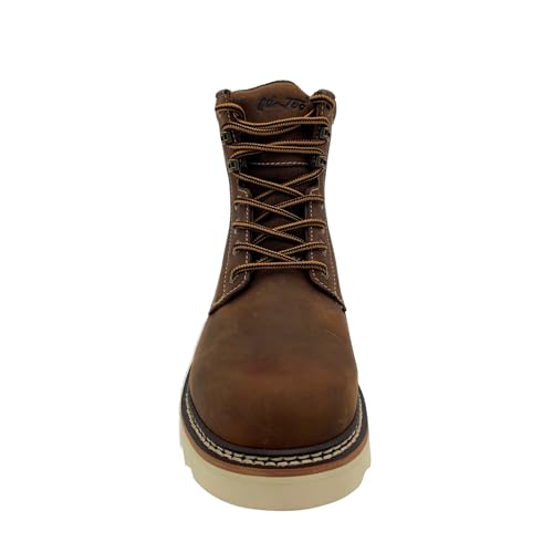 Ad Tec Men’s Meadow 6” Composite Safety Toe Work Boot - 9180, ASTM F2413-18 M/I/C and F2892-18 (EH) Certified, Full-Grain Leather 5