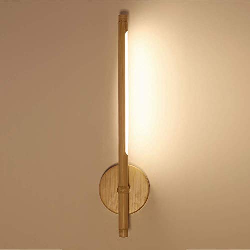 Lámpara de pared creativa moderna con detalles de madera noble y tecnología LED 2