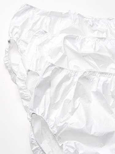 My Pool Pal Unisex-Adult's 3 Pack Swim Brief/Diaper Cover, White, Small2