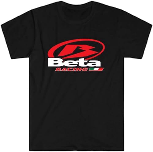 LuxUnatcc Beta Racing Motorcycle Logo Heren Zwart T-shirt Zwart, Zwart, M