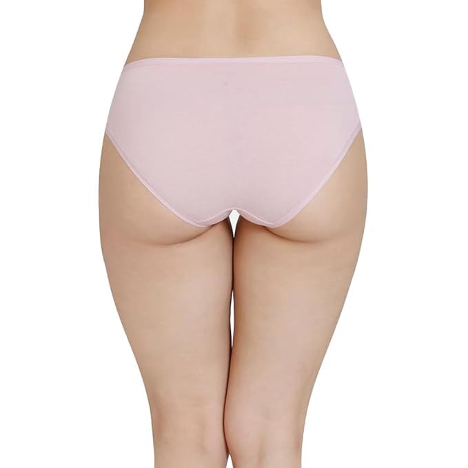 Image of LOURYN KOULYN Solid Low Rise Cotton Bikini Panty Pack(Pack of 3)
